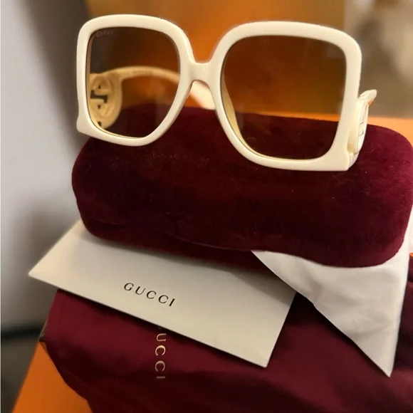 NEW GUCCI GG1326S 002 SQUARE WOMEN SUNGLASSES GUCCI GG1326S - Picture 2 of 7